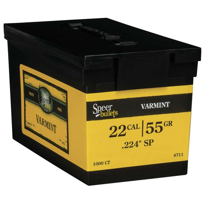 Puntas de bala SPEER Varmint SP - .224" - 55 grains (pack 1000 un.)⋆Armería Calatayud