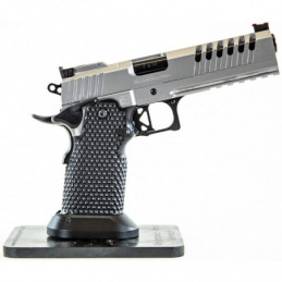 Pistola MPA DS9 Hybrid Stainless & Black - 9mm.⋆Armería Calatayud