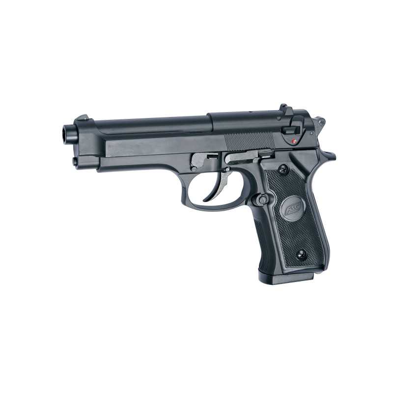 Pistola M92 Negra - 6 mm muelle⋆Armería Calatayud
