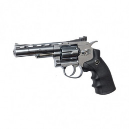 Revolver Dan Wesson 4 Silver duotone - 6 mm Co2⋆Armería Calatayud