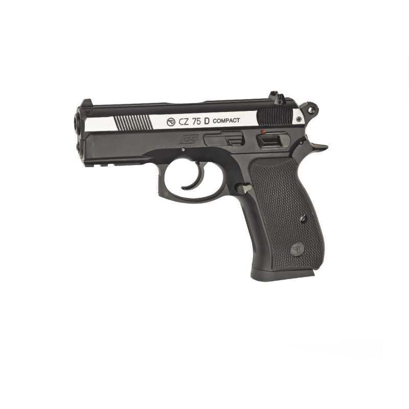 Pistola CZ 75D Compact Duotone corredera metálica - 4,5 mm Co2 Bbs Acero⋆Armería Calatayud