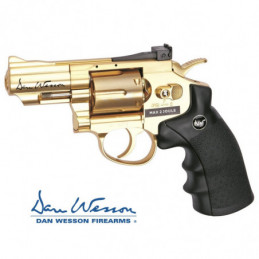 Revolver Dan Wesson Edición Especial 2,5 Gold - 4,5 mm Co2 Bbs Acero⋆Armería Calatayud