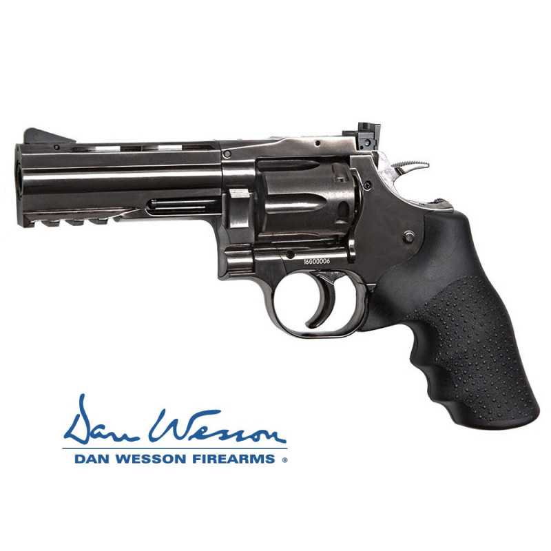 Revolver Dan Wesson 715, 4 Steel Grey - 4,5 mm Co2 Bbs Acero⋆Armería Calatayud