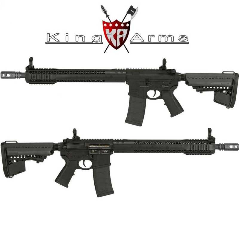 Subfusil King Arms Black Rain Ordance- Rifle Negro AEG - 6mm⋆Armería Calatayud