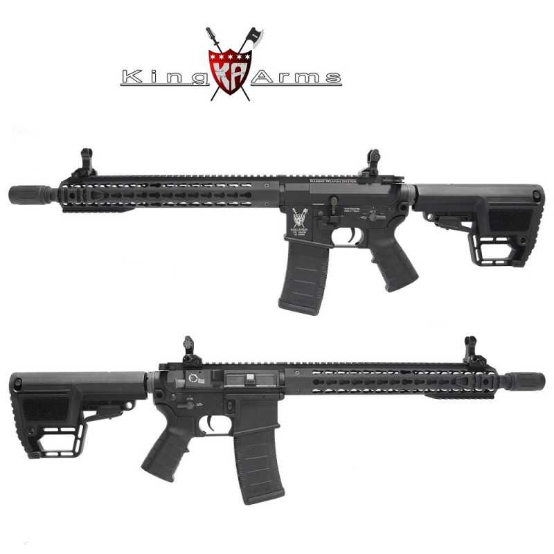 Subfusil King Arms TWS M4 KeyMod Carbine Negro AEG - 6mm⋆Armería Calatayud