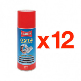 Aceite Usta Spray 200 ml de Ballistol en caja de 12 uds.⋆Armería Calatayud