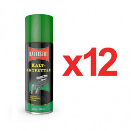 Robla Cold Degreaser - Desengrasante Spray 200 ml de Ballistol en caja de 6 uds.⋆Armería Calatayud
