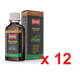 Balsin Aceite Protector Dark Brown 50 ml de Ballistol en caja de 12 uds.⋆Armería Calatayud