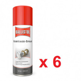 Montagespray 200 ml de Ballistol en caja de 6 uds.⋆Armería Calatayud
