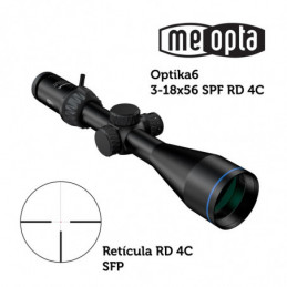 Meopta - Visor MeoPro Optika6 - 3-18x56 SFP - RD 4C⋆Armería Calatayud