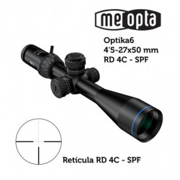 Meopta - Visor MeoPro Optika6 - 4,5-27x50 SFP - RD 4D Dichro⋆Armería Calatayud