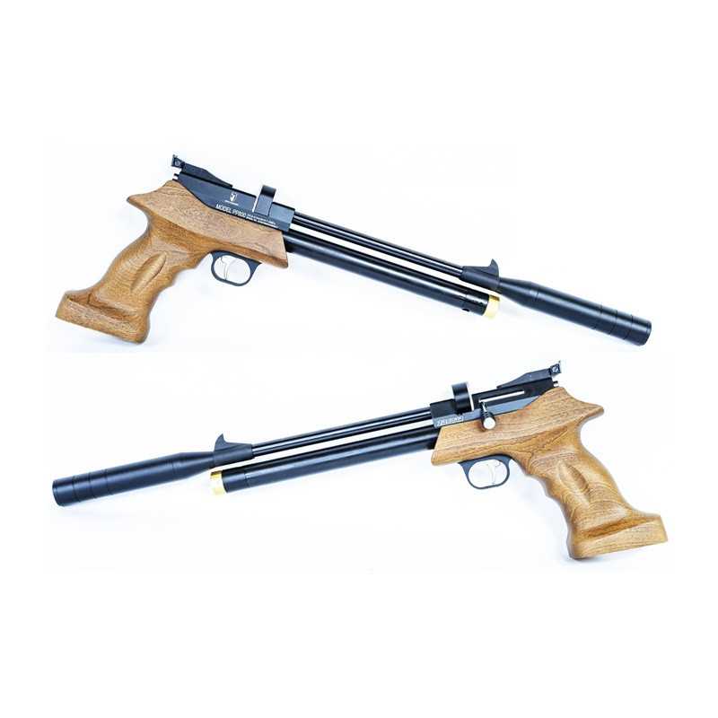 Pistola PCP Artemis-Zasdar PP800 multi-tiro con supresor de sonido y Regulador cal. 4,5 mm Balines⋆Armería Calatayud