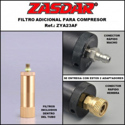 Filtro de aire con conectores para Compresor y Bombas manules⋆Armería Calatayud