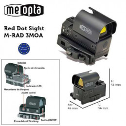 Meopta - Mira Electrónica M-RAD 3 MOA - ZD-RD-M RAD-3 FL⋆Armería Calatayud