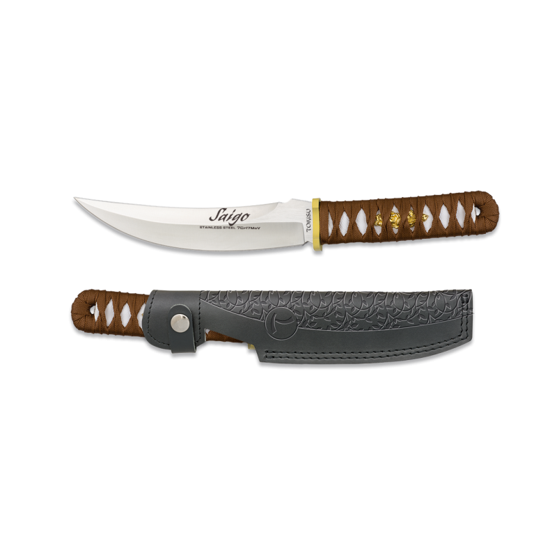 cuchillo Tokisu funda piel CNC encordado⋆Armería Calatayud