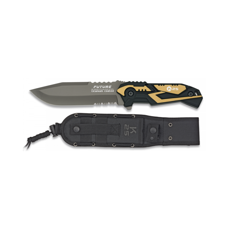cuchillo K25 FUTURE Amarillo. hoja: 12.5⋆Armería Calatayud