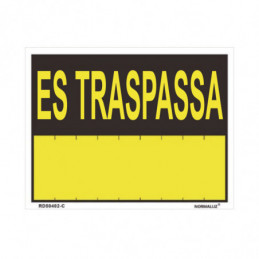 ROTULO "ES TRASPASSA" (PVC...