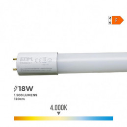 TUBO LED T8 18W 1950lm 4000K LUZ DIA (EQ.36W) 2,6x120cm EDM⋆Armería Calatayud