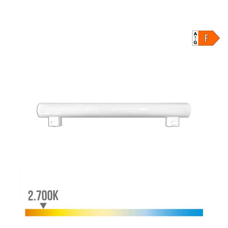 LINESTRA LED 2 CASQUILLOS S14S 7W 500lm 2700K LUZ CALIDA 3x30cm EDM⋆Armería Calatayud