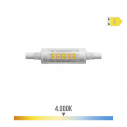 BOMBILLA LINEAL LED 78mm R7s 5.5W 600lm 4000K LUZ DIA 1,5x7,8cm EDM⋆Armería Calatayud