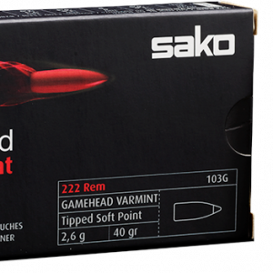 BALAS SAKO GAMEHEAD VARMINT 222 Rem 40GR