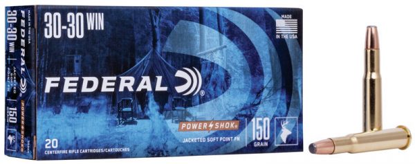 Municion metalica FEDERAL Power-Shok - 30-30 Win. - 150 grains - SP FN