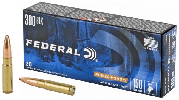 Municion metalica FEDERAL Power-Shok - 300 AAC Blk - 150 grains - SP