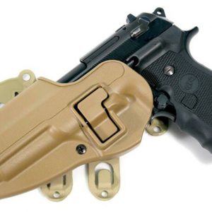 Plataforma BLACKHAWK! S.T.R.I.K.E. CQC con funda SERPA (zurdo) para Beretta 92/96