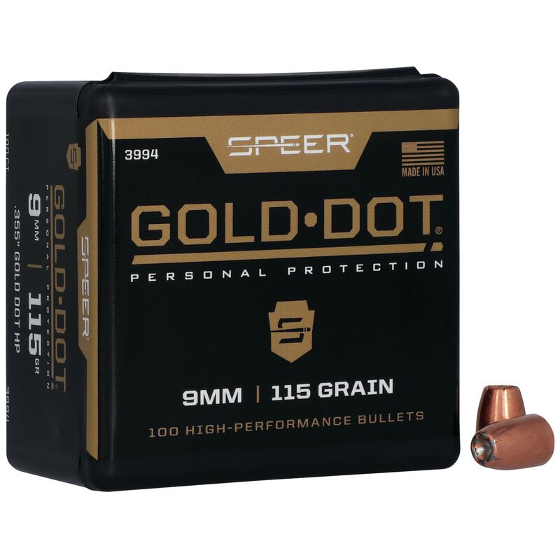 Puntas de bala SPEER Gold Dot HP - .355" - 115 grains
