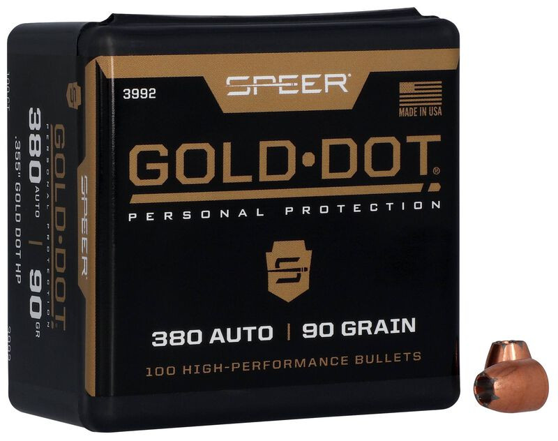 Puntas de bala SPEER Gold Dot HP - .355" - 90 grains