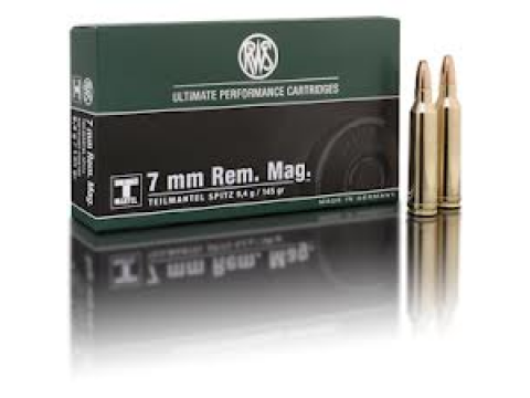 BALAS RWS TEIL MANTEL 7mm. Rem. Mag. 145GR