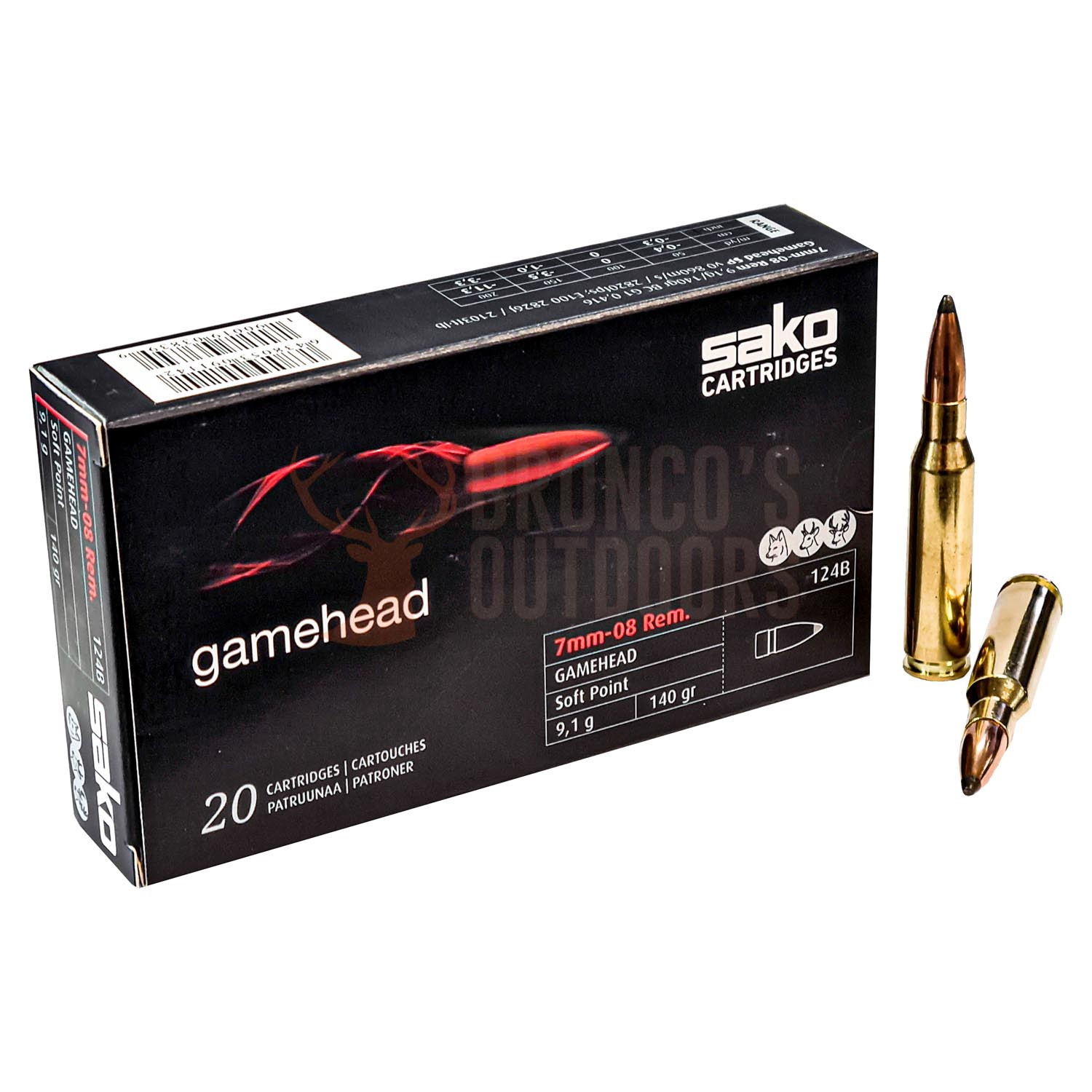 SAKO 7MM-08 140 GAMEHEAD