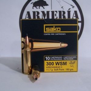 BALAS SAKO ARROWHEAD II 300WSM 180GR 10 UNIDADES