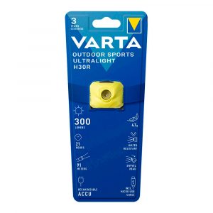 LINTERNA FRONTAL ULTRALIGHT H30R AMARILLA VARTA