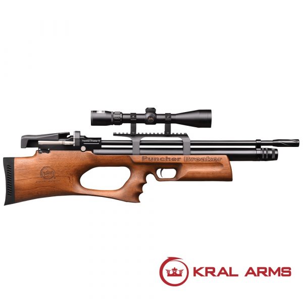 Carabina PCP KRAL Breaker. Madera cal. 4,50 mm - 24 Julios