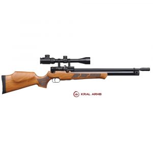 Carabina PCP KRAL Puncher Madera cal. 6,35 mm - 24 Julios