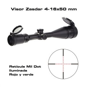Visor Zasdar 5-25X50 mm. Ret.733 Mrad iluminada R/V