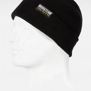 GORRO DE PUNTO LISO NEGRO