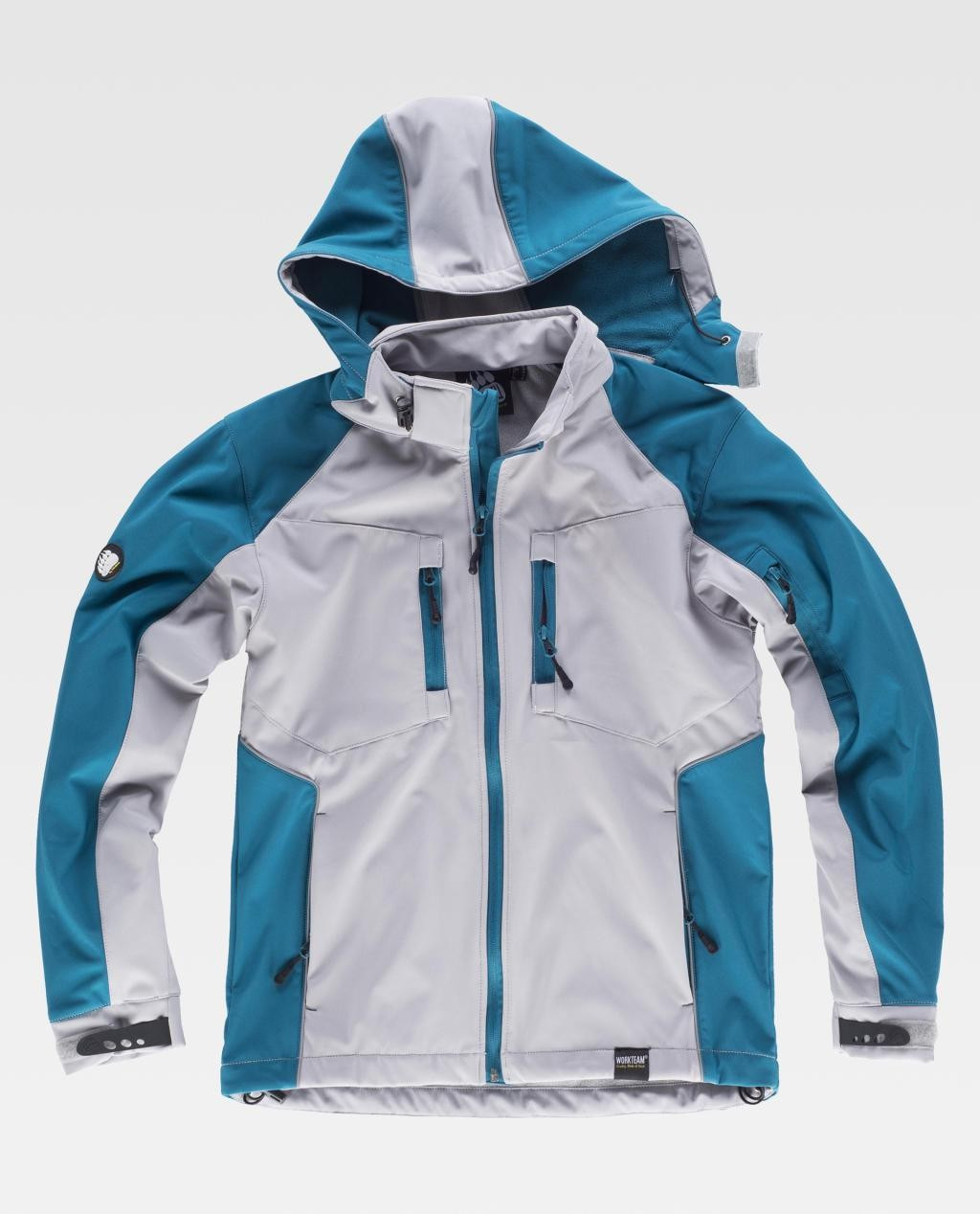 WORKSHELL GRIS CLARO Y AZAFATA T L