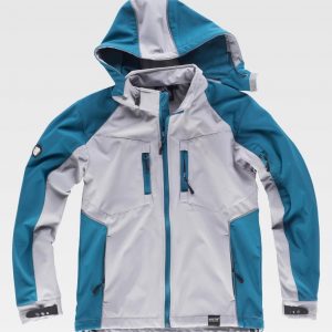 WORKSHELL GRIS CLARO Y AZAFATA T XL
