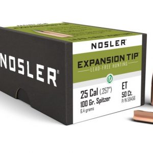 Puntas Cal. 25-100-Nosler Expansion Tip Lead Free 50 un