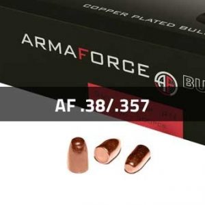 Puntas Cal. 38 (.358)-158 RNFP Cobreado 500 uni. Armaforce