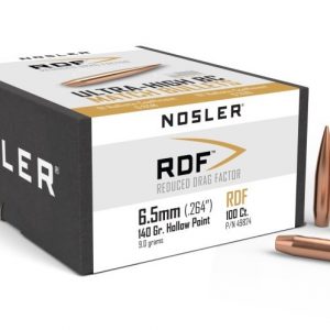 Puntas Cal. 6.5-140gr RDF HPBT 100 un. Nosler