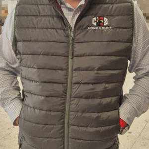 CHALECO PLUMAS VERDE CRUZ & HUNT