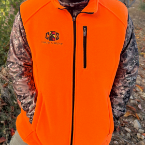 CHALECO POLAR 350 GR NARANJA NEON  CRUZ & HUNT