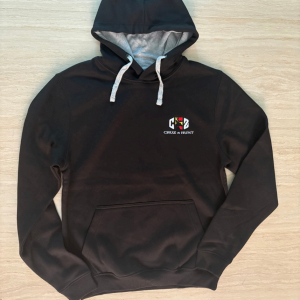 SUDADERA CAPUCHA NEGRA CRUZ & HUNT