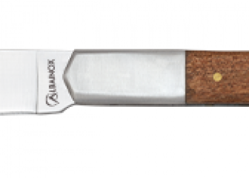 Navaja Albainox carbono. hoja recta: 9 cm