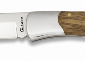 Navaja Albainox Madera Cebra. Hoja 7.8cm