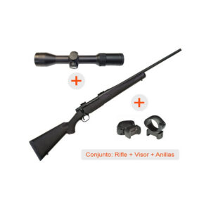 Rifle de cerrojo MOSSBERG Patriot Synthetic - 30-06 + Visor AVISTAR 1,5-6x42 R.I. + Anillas WEAVER Grand Slam