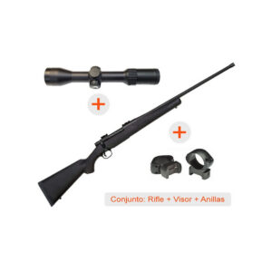 Rifle de cerrojo MOSSBERG Patriot Synthetic c/r - 300 Win. Mag. + Visor AVISTAR 1,5-6x42 R.I. + Anillas WEAVER Grand Slam